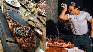 Salt Bae Inside The Nusret Steakhouse Restaurant 