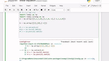 How to Solve Linear Equations in Python || Singular Value Decomposition
