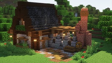 Minecraft | How To Build A Medieval Blacksmith (Tutorial)