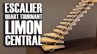 Fabrication d'un Escalier Métallique Limon Central Quart Tournant - DIY // ⓇⒷ