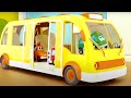 Колеса у автобуса - Песенка - Поем с машинками Мокас
