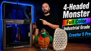 4-Nozzle 3D Printer! Flashforge Creator 5 Pro Review