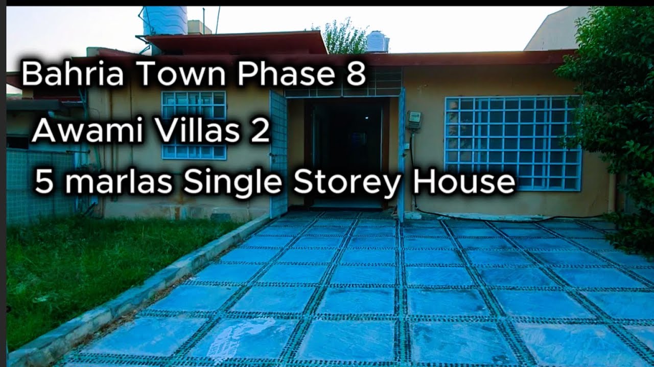 Awami Villa 5 marlas single storey house Bahria Town Rawalpindi YouTube