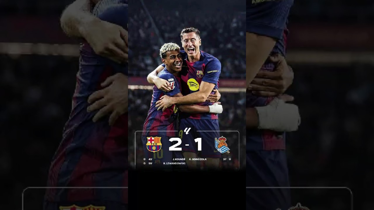 Fc Barcelona 2-1 Real Sociedad 😱🔥 | La Liga 2025/26 