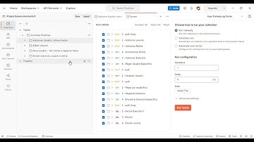 Execução de testes automatizados com o Postman