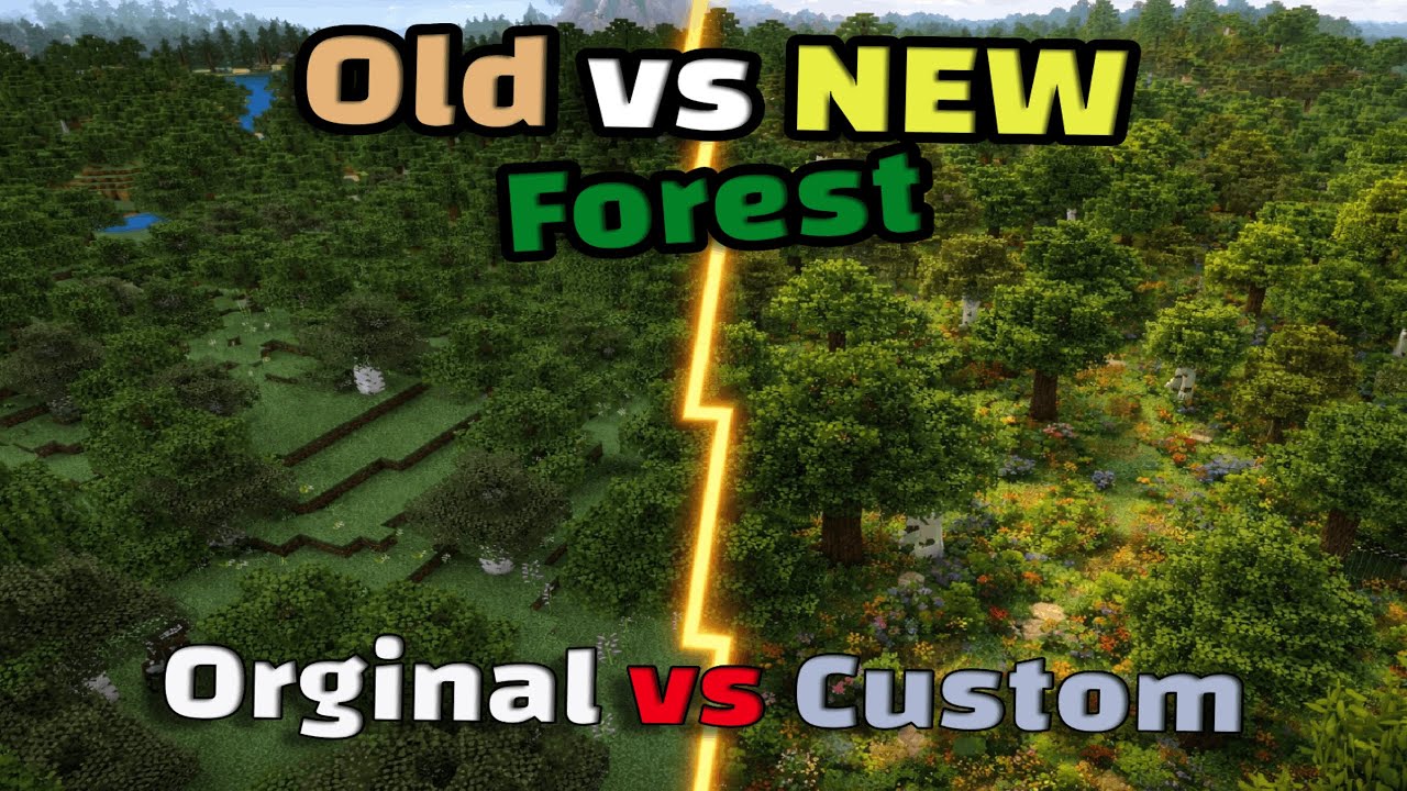 Minecraft Forest are boring So I Built My Own... - YouTube