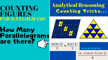 Analytical Reasoning | Tricks to find the number of Parallelograms in the figure | NTSE|SSC|BankPO