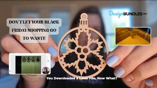 Dont Waste Your Black Friday Files! Making Christmas Ornaments (Free File Included!)