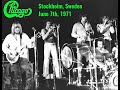 Chicago - Stockholm, Sweden (June 7, 1971)