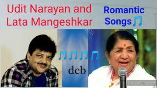 Udit Narayan and Lata Mangeshkar Romantic songs🎶🎤