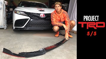I INSTALLED A TRD FRONT LIP!! #PROJECTTRD | CAMRY XSE 2018 - 2023 |