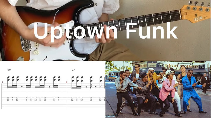 Uptown Funk Guitar version - Guitar performance video thumbnail