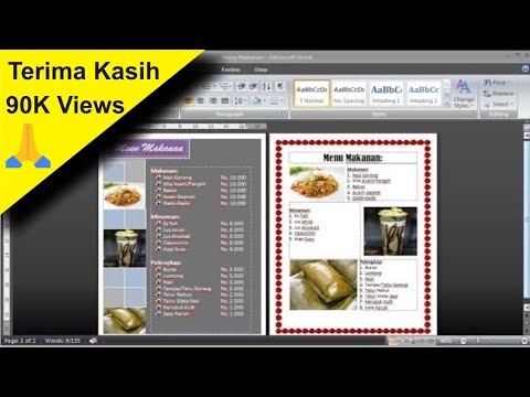 Video: Cara Membuat Susun Atur Menu