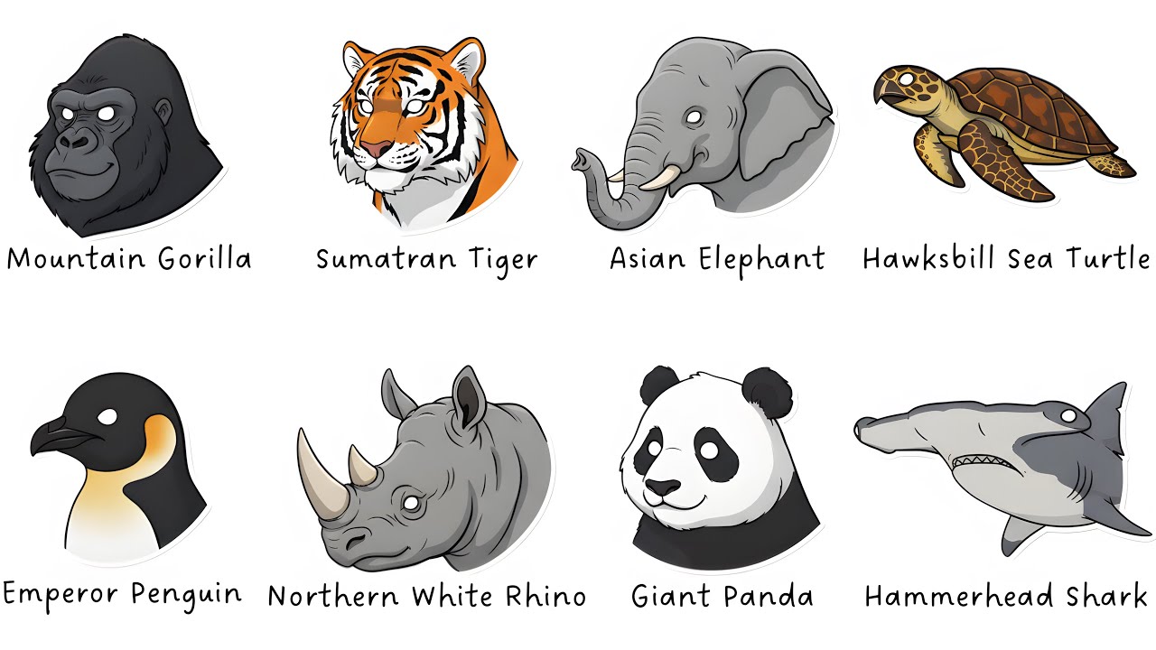 Every ENDANGERED Animal Explained in 08 Minutes