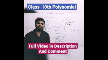 class-10th Polynomial #shorts #youtubeshorts #polynomials #class10th #maths #best