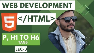 Lec.3 | HTML Tutorial: Paragraph and Heading Tags | Basic Meta Tags of HTML