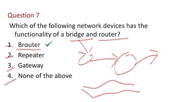 Networking Devices MCQ Part 2|Lec 125 | Computer Networks| Ankita Sood