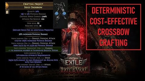 Crafting a cost-effective grenade mortar cannon crossbow | 0.4.0 Path of Exile 2 Fate of the Vaal