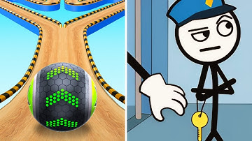 Thief Puzzle Vs Going Balls 🥎♦️🐹🤖 Fun Max All Levels - Android iOS Gameplay Ep 10