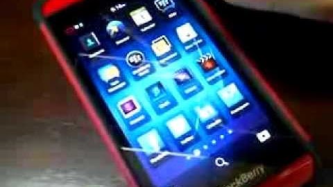BlackBerry OS 10 Quick Settings 1 Minute Tip (Z10 Red LE Edition)