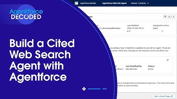 Build a Cited Web Search Agent with Agentforce | Agentforce Decoded