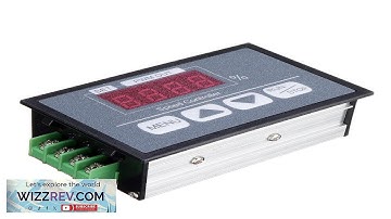 30A 6V12V60V Button Speed Controller Digital Display Percentage Tachometer DC Motor Slow Review