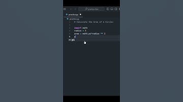 Calculate the area of a circle |#python #pythonprogramming#coding#learnpython #pythonforbeginners