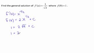 Integrals and Initial Conditions