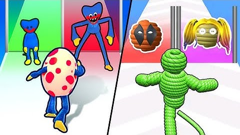 Monster Egg | Rope Man Run / All Level Gameplay: Android,iOS