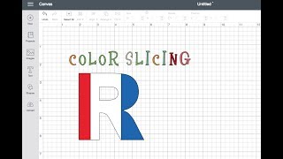 Design Space 3: Color Slicing A Letter