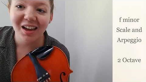 Viola | f minor Scale and Arpeggio - 2 Octave