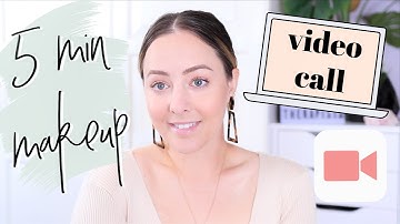 EASY 5 Minute Video Call Makeup! Zoom Meeting Makeup!