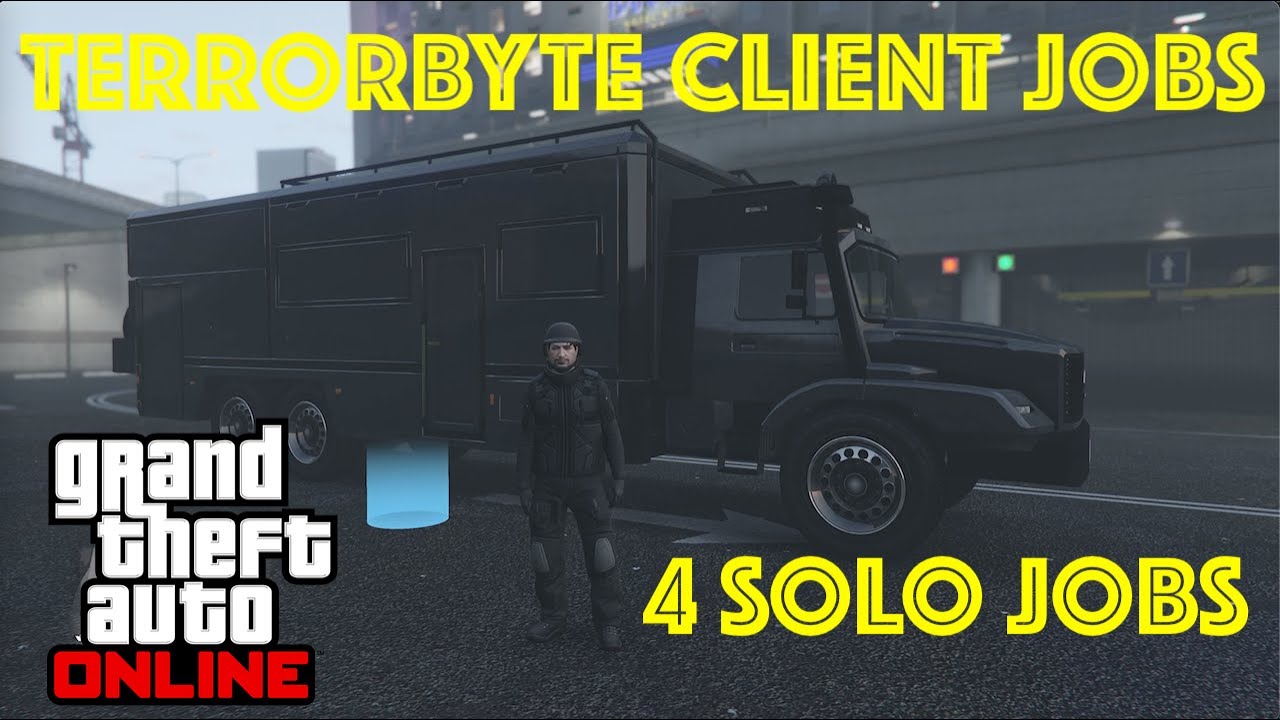 Four solo Terrorbyte Client Jobs (GTA Online) YouTube