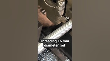 lathe 16 mm rod threading video #lathe