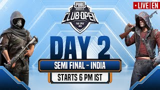 [EN] PMCO India Semi - Finals Day 2 | Fall Split | PUBG MOBILE CLUB OPEN 2020