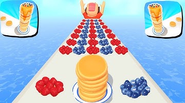 Pancake Run 🏀🟨🔵 Gameplay Walkthrough All Levels Android ,iOS New Updates