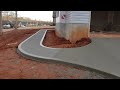 Large Concrete Driveway WITH 2 GUYS. #concrete #driveway #construction