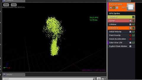 Explicit State Particle System -- Fireball example in UE