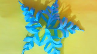 paper snowflake ❄️/Christmas crafts/new year crafts/How to make paper snowflake/easy crafts  #shorts screenshot 1