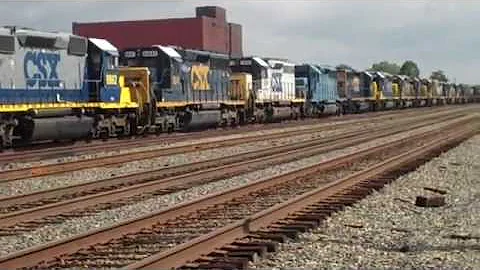 CSX SD40-2's waiting to become SD40-3's!!!