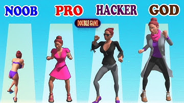 NOOB vs PRO vs HACKER vs GOD in Weather Run | Funny Animation 3D Games Androids and IOS