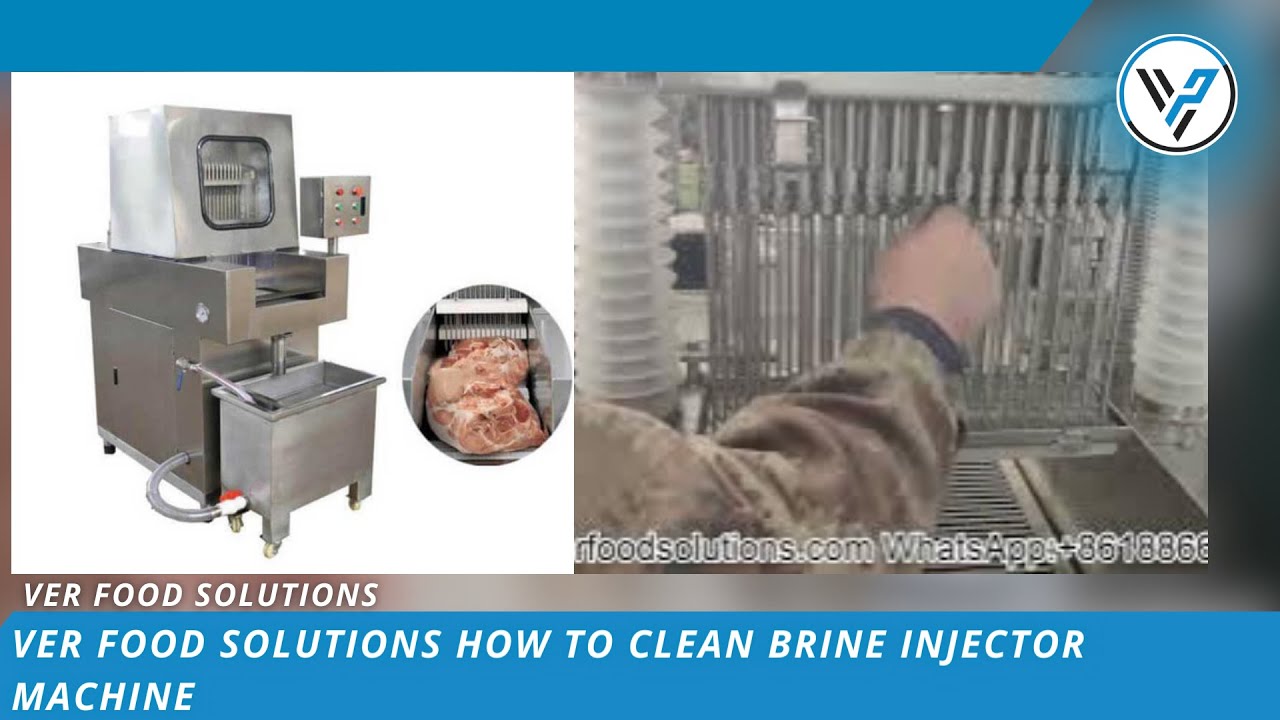 VER Food Solutions How To Clean Brine Injector Machine - YouTube