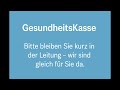 DEMO Warteschleife Gesundheitskasse