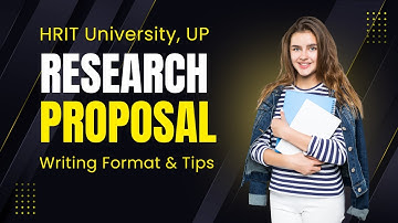 HRIT University PhD Research Proposal: Step-by-Step Writing Guide