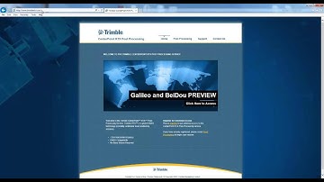 Trimble RTX Post Processing Service
