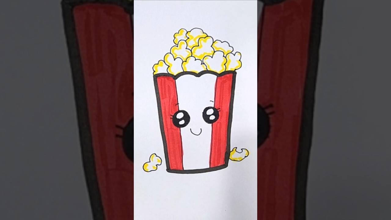 CREATE AMAZING Popcorn DRAWINGS with Kids! 