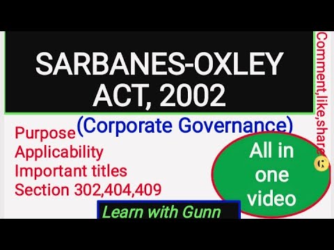 Video: Is kriminele strawwe vir Sarbanes Oxley-oortredings buitensporig?