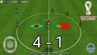 Winner Soccer Evo Elite/ Football de Vainqueur 2022 Android Gameplay Brazil Vs Portugal [HD]