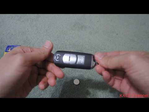 How to replace a battery on Mazda 3 remote car key