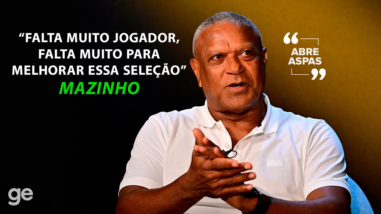 TETRACAMPEÃO DO MUNDO, MAZINHO FALA SOBRE MOMENTO DA SELEÇÃO E RELEMBRA CARREIRA | ABRE ASPAS | ge